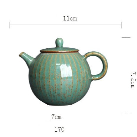 Цветен чайник от каменна керамика 170 мл