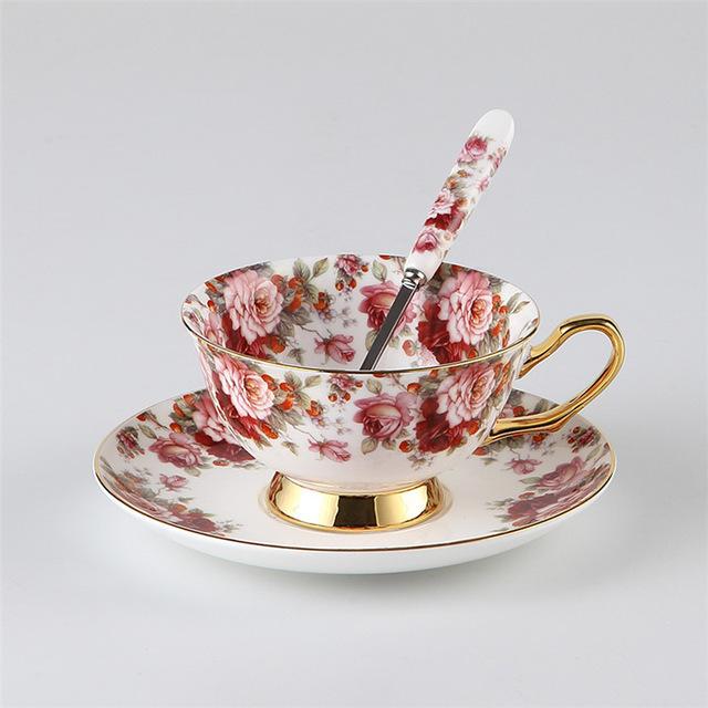 Angliškas porcelianinis arbatos servizas 1L