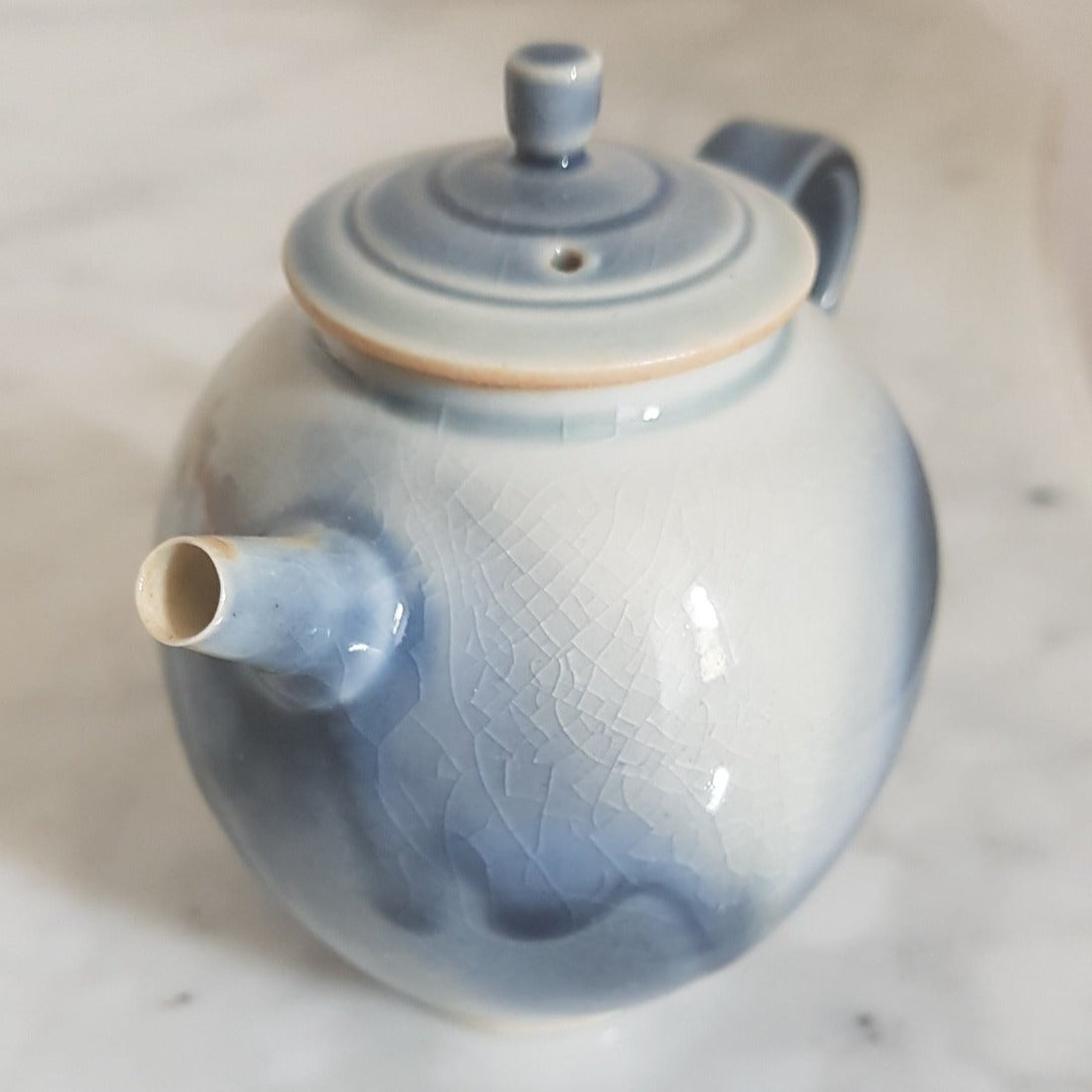 Mėlynas kiniško porceliano arbatinukas 120ml