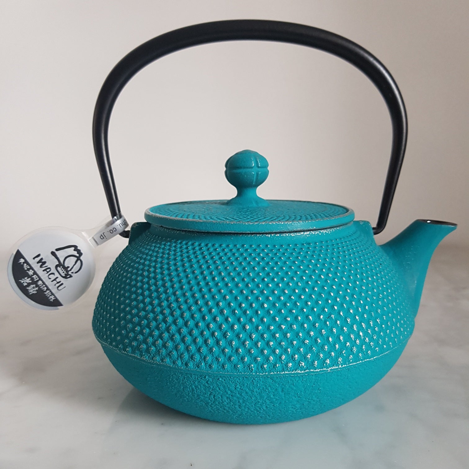 Turkio mėlynos spalvos Iwachu Arare 900 ml ketaus arbatinukas