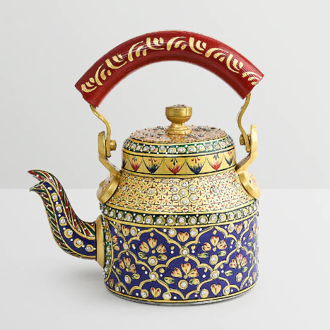 Indijos rankomis tapytas arbatinukas 500ml-1L