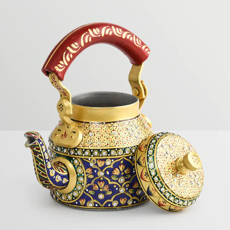 Indijos rankomis tapytas arbatinukas 500ml-1L
