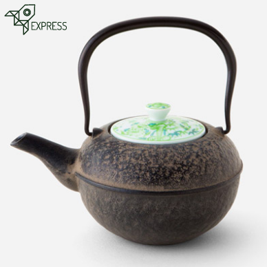 Japoniškas emaliuotas ketaus arbatinukas 