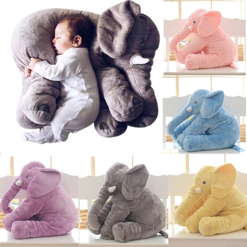 Cartoon Big Size Plush Elephant Toy Kids Sleeping Back Cushion Stuffed Pillow animal Doll Baby Doll δώρο γενεθλίων για παιδιά