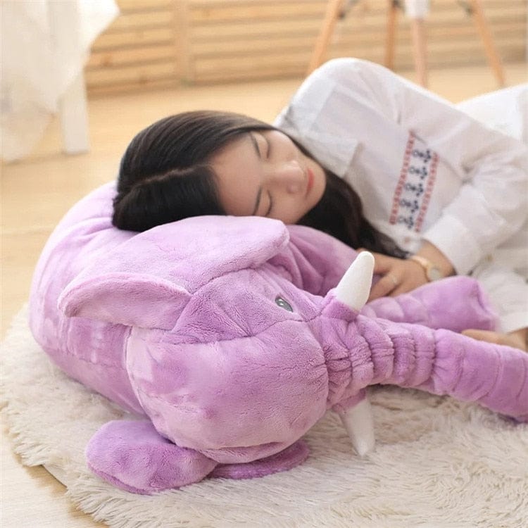 Cartoon Big Size Plush Elephant Toy Kids Sleeping Back Cushion Stuffed Pillow animal Doll Baby Doll δώρο γενεθλίων για παιδιά