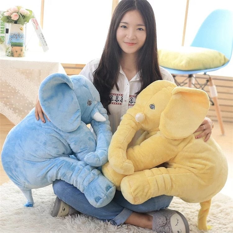 Cartoon Big Size Plush Elephant Toy Kids Sleeping Back Cushion Stuffed Pillow animal Doll Baby Doll δώρο γενεθλίων για παιδιά