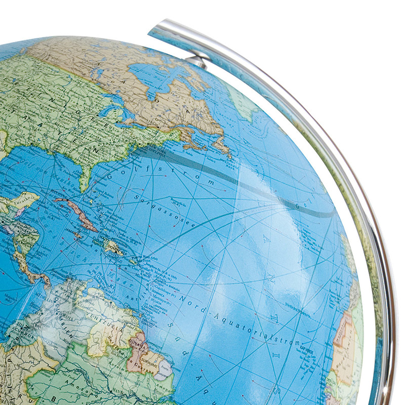 Глобус на стойка Duo Неръждаема стомана 40 см (френски)