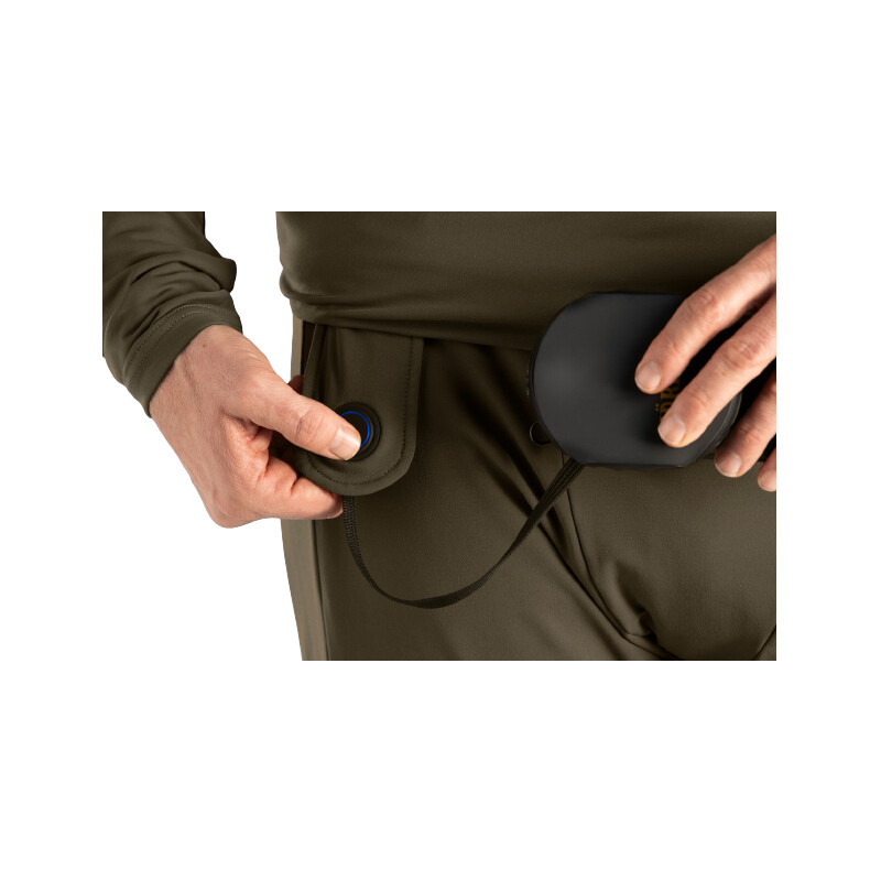 Ogrevalne spodnjice, zeleno-črne, velikost XL