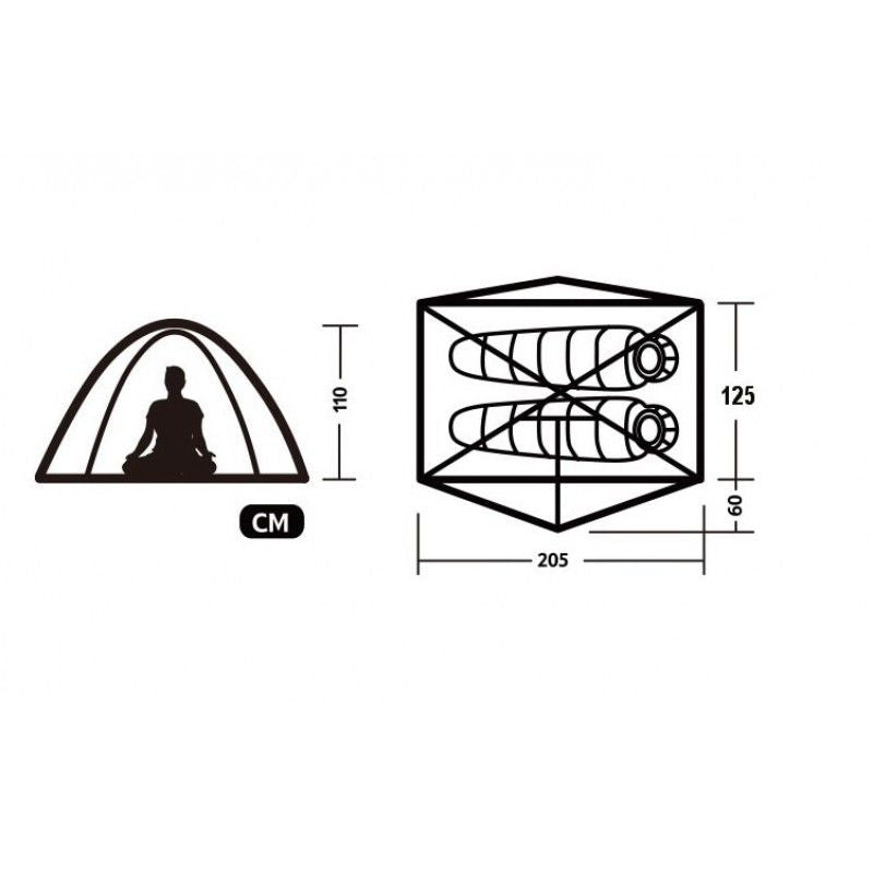 2x2 augšanas telts komplekts