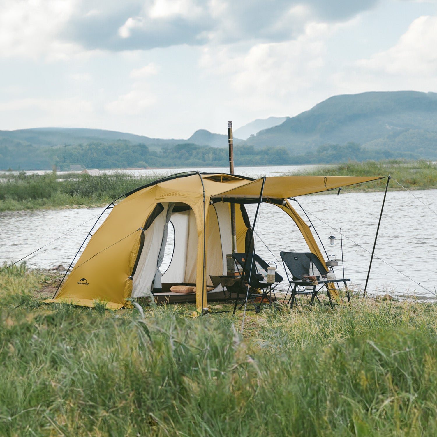 Tältcamping i kallt väder