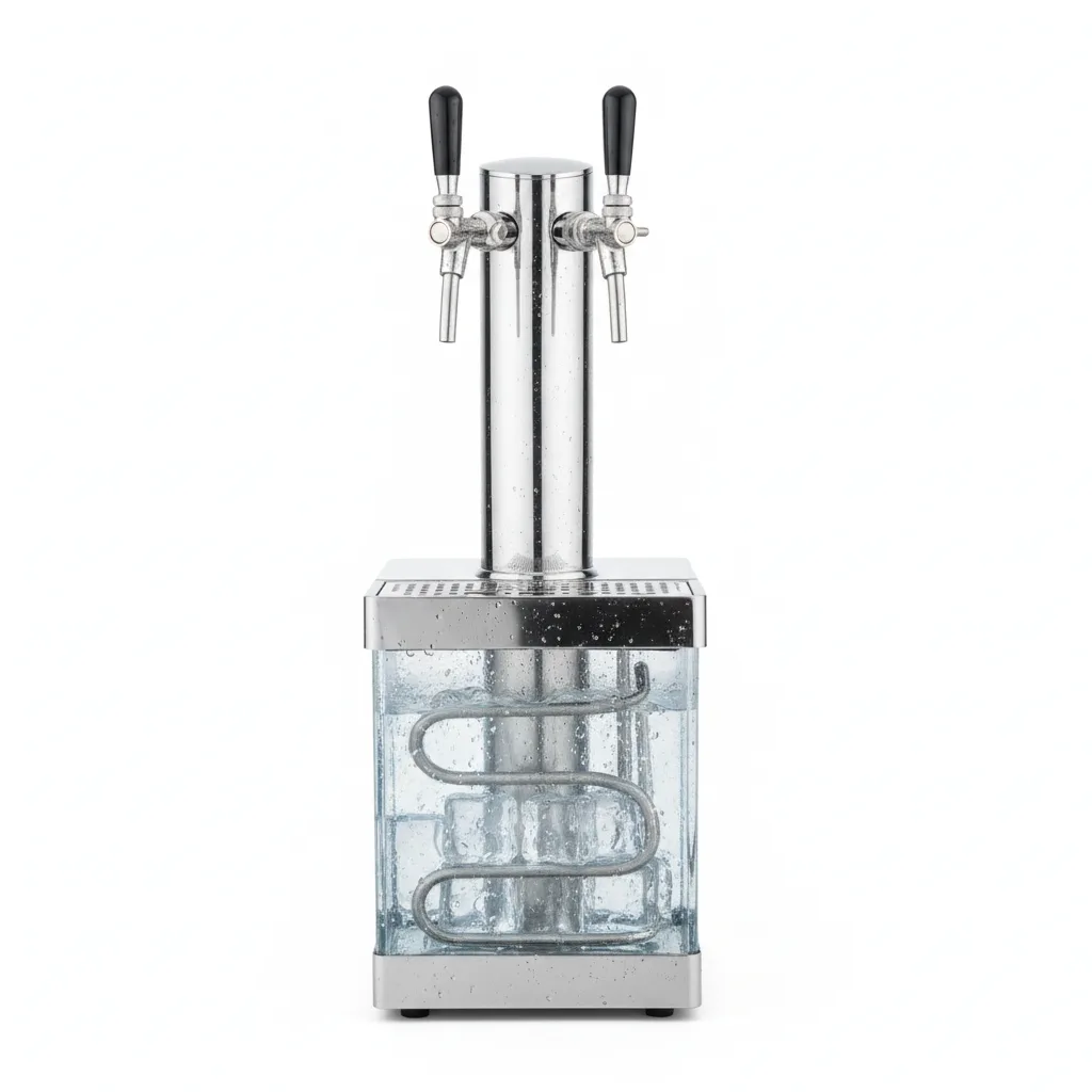 Conjunto completo de máquina de cerveja - AS-40, máquina de cerveja, sub-balcão, bomba de cerveja de 2 linhas, 40 litros/h, profissional, Green Line