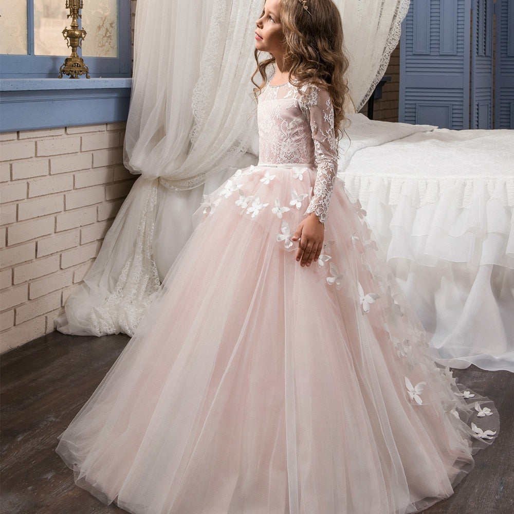 Vestido de dama de honor para niña