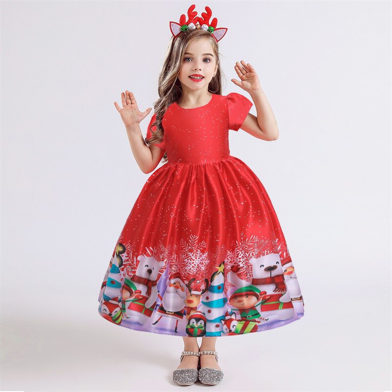 Vestido de papa noel para niña