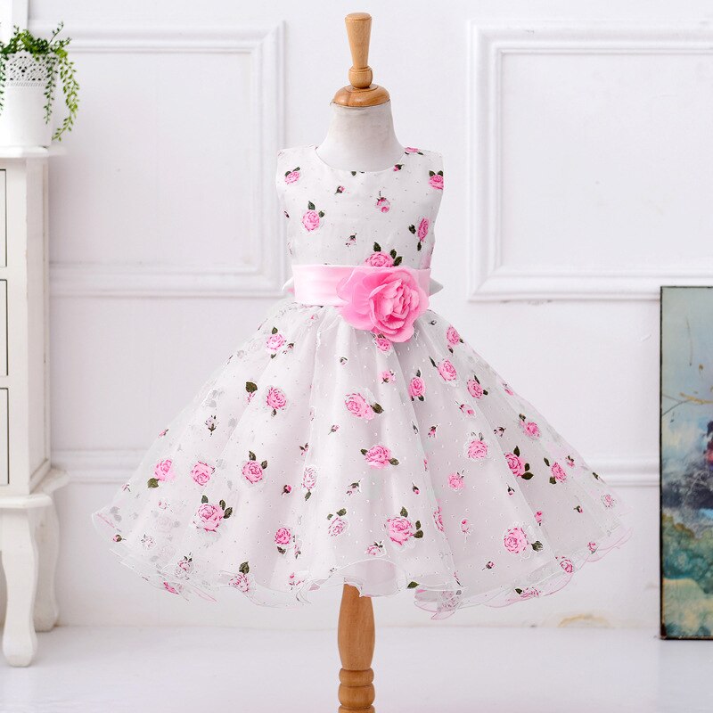 Vestido princesa rosa bebé