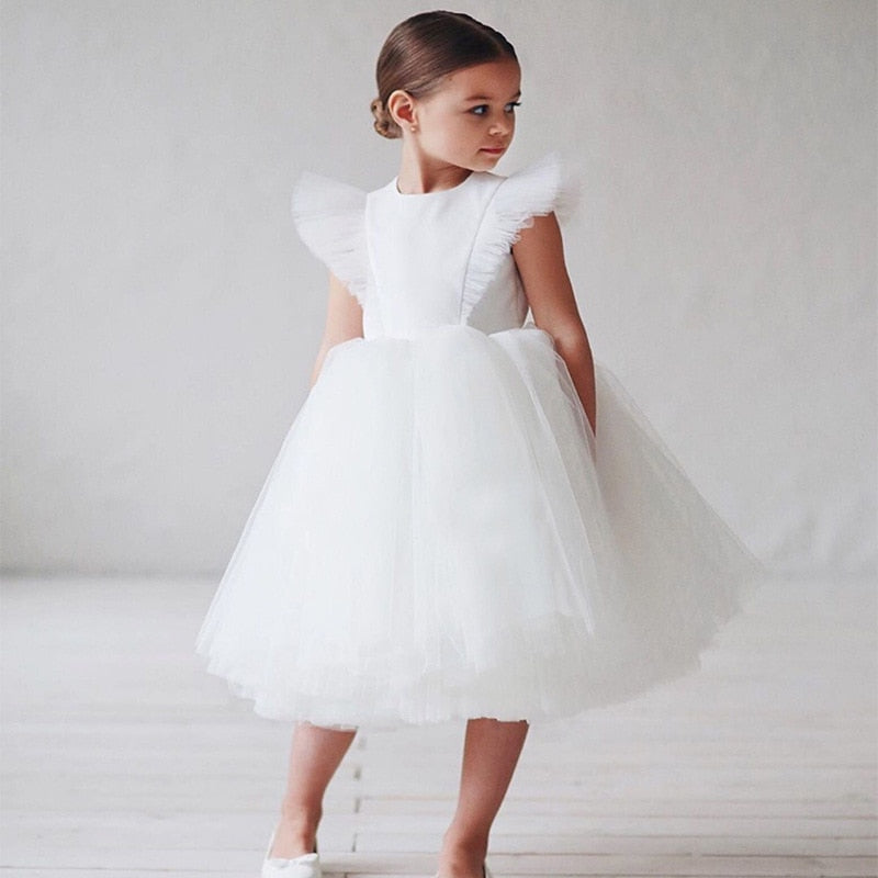 Kleid Prinzessin, Mädchen, weiß