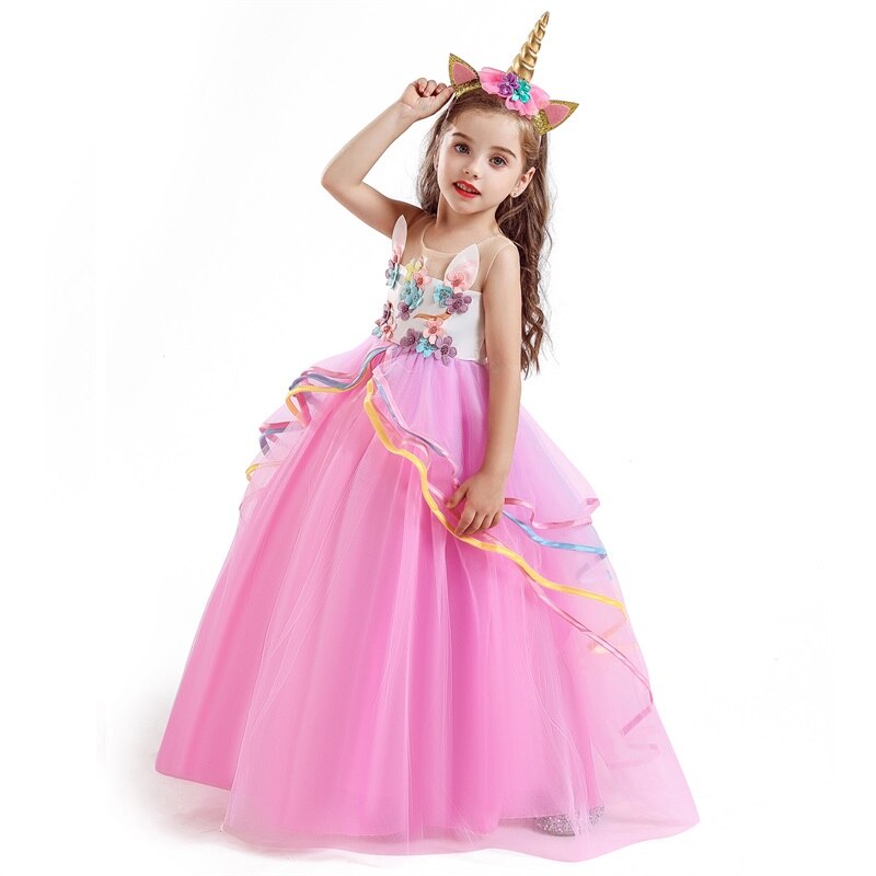 Vestido de princesa unicornio