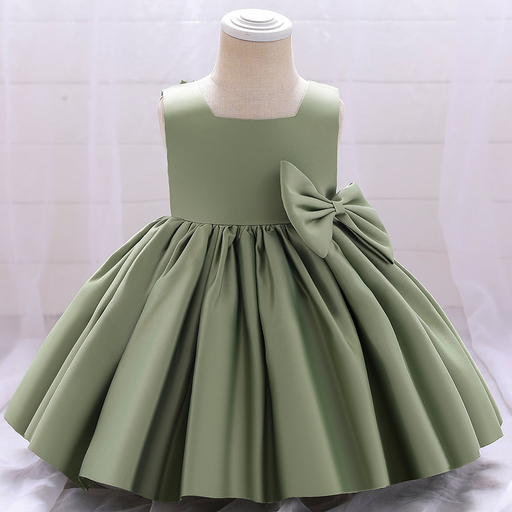 Zeremonielles Kleid, Baby, Mädchen, satiniert