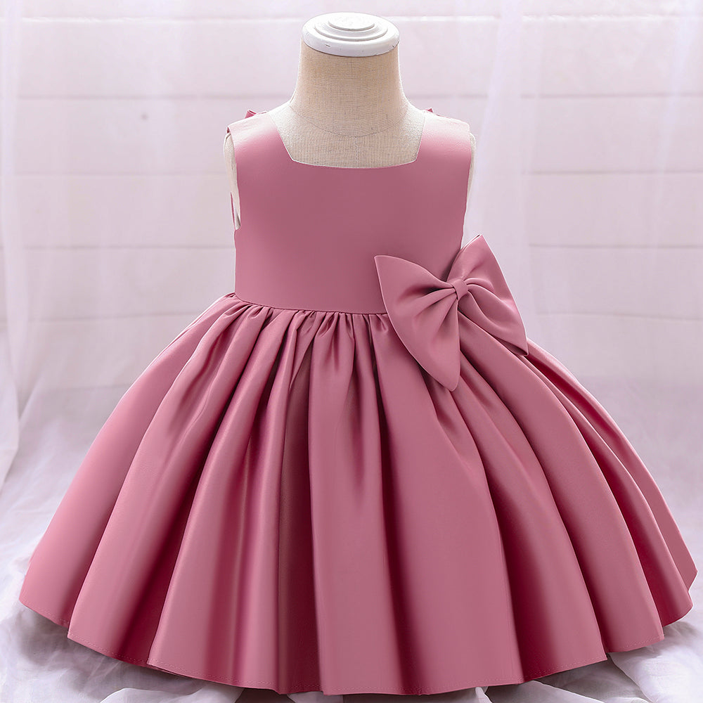 Zeremonielles Kleid, Baby, Mädchen, satiniert