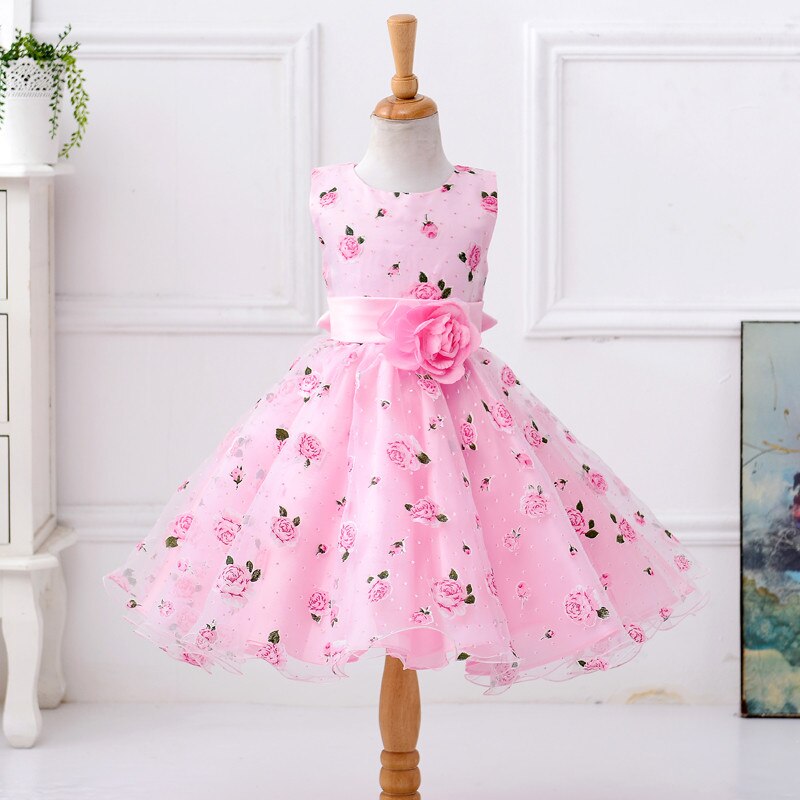 Vestido princesa rosa bebé