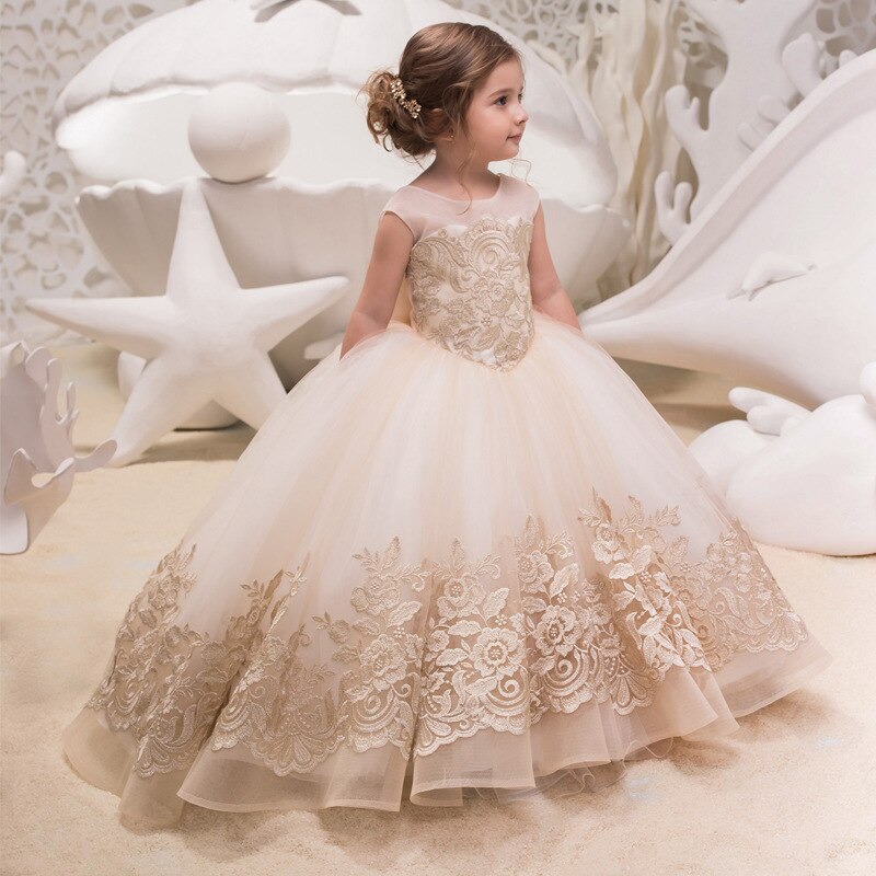 Vestido princesa champagne