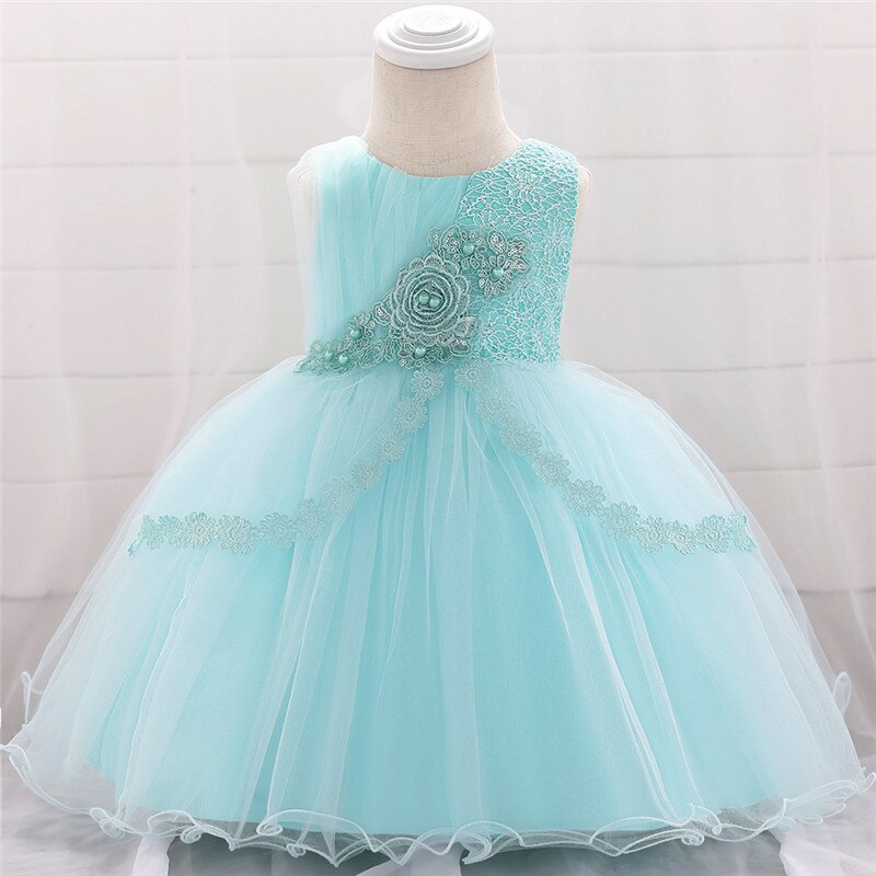 Vestido de baile de encaje para bebé niña