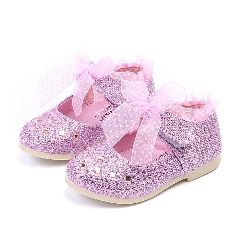 Ballerina baby con strass e paillettes rosa