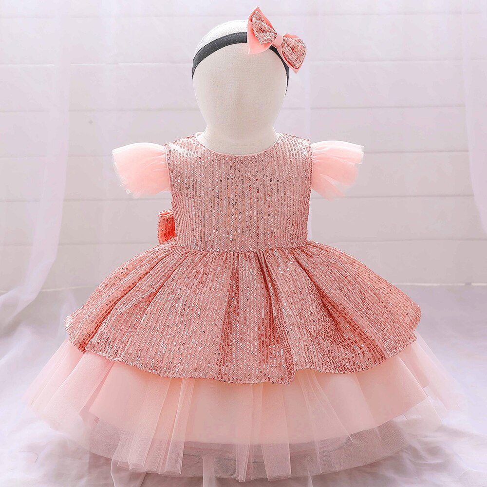 Vestido princesa bebé de pedrería