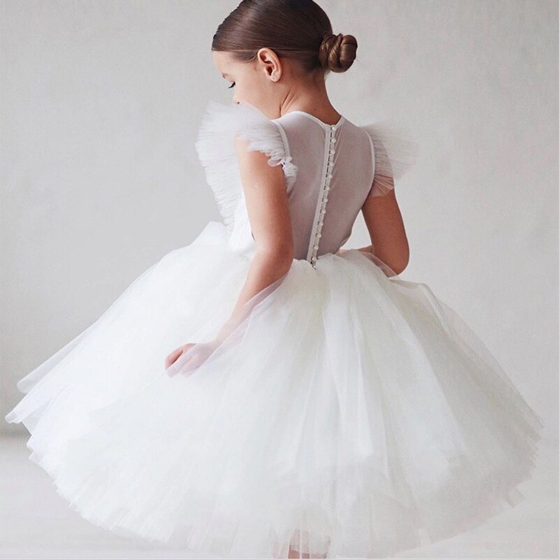 Kleid Prinzessin, Mädchen, weiß