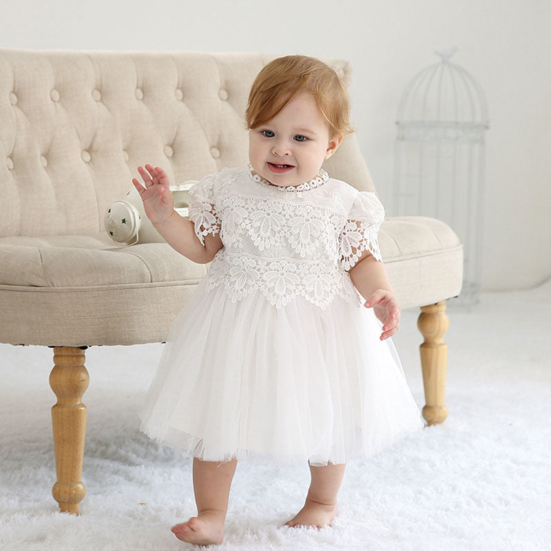 Taufkleid Baby, Mädchen, Spitze