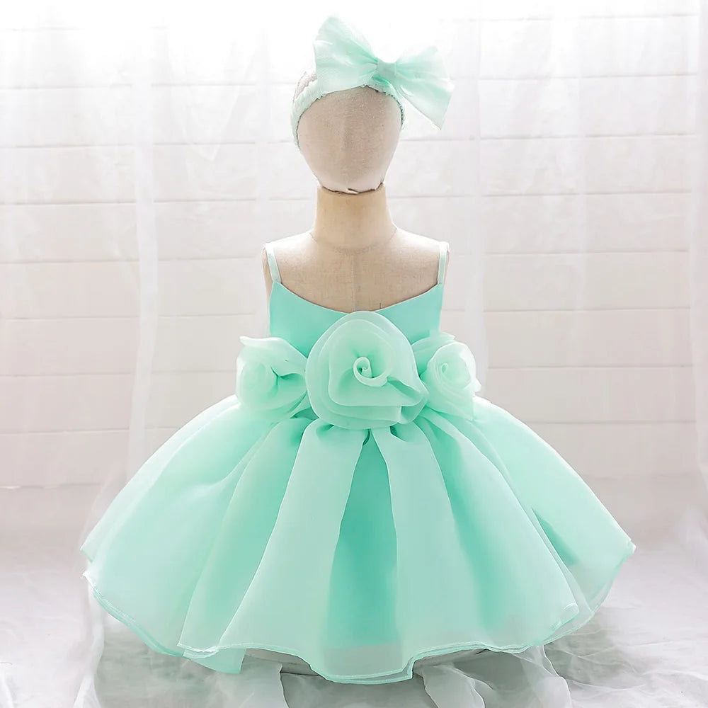 Vestido de cumpleaños para bebé rosie