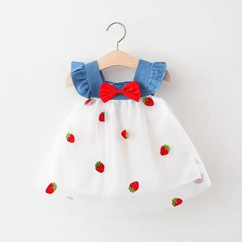 Vestido de verano infantil fruit