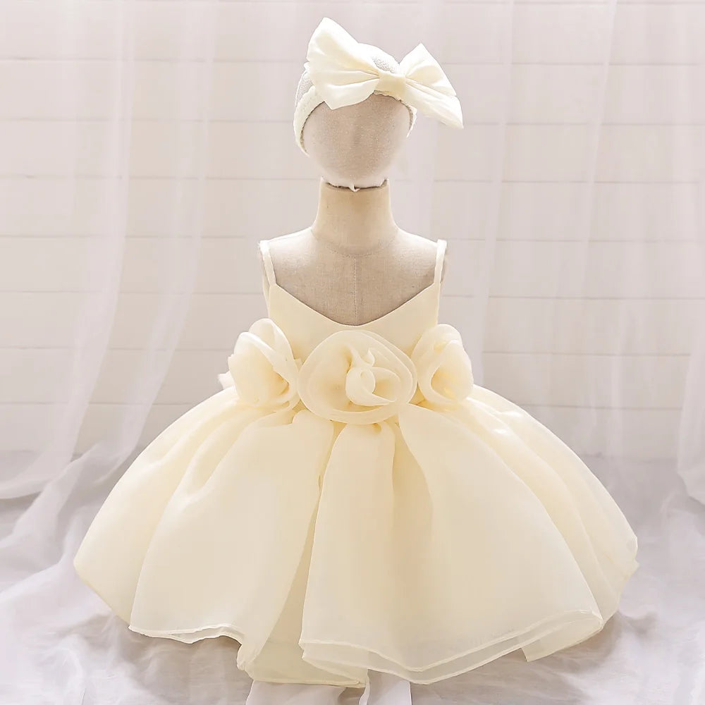 Vestido de cumpleaños para bebé rosie