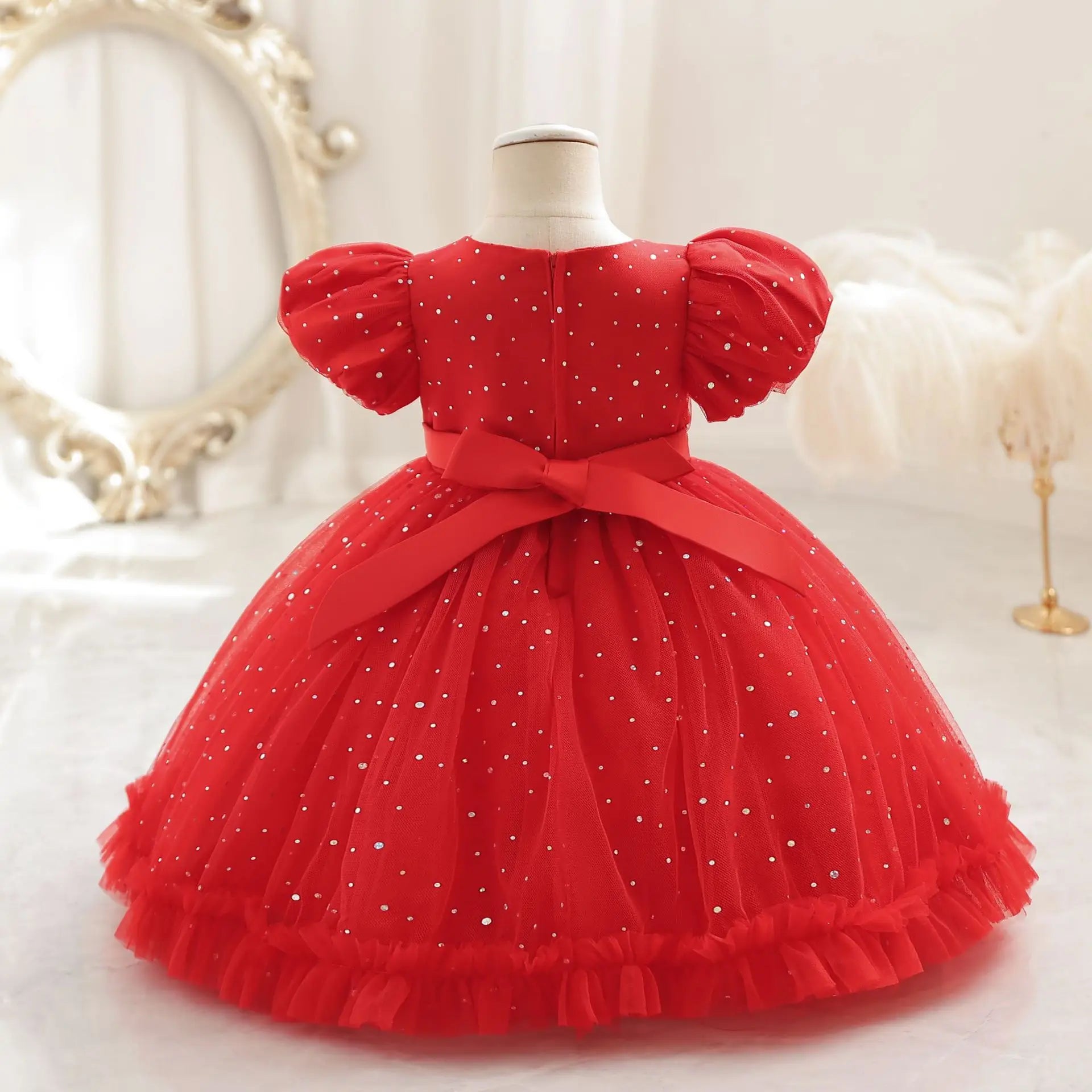 Vestido de cumpleaños cielo niña