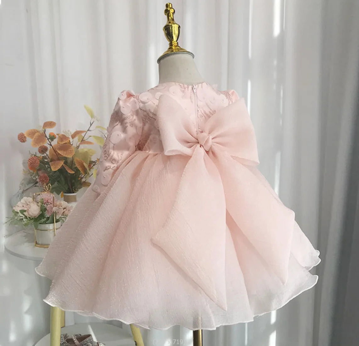 Vestido cumpleaños niña rosa