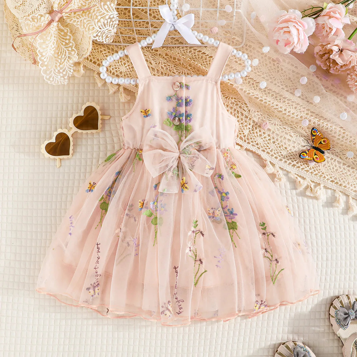 Vestido princesa infantil mariposa