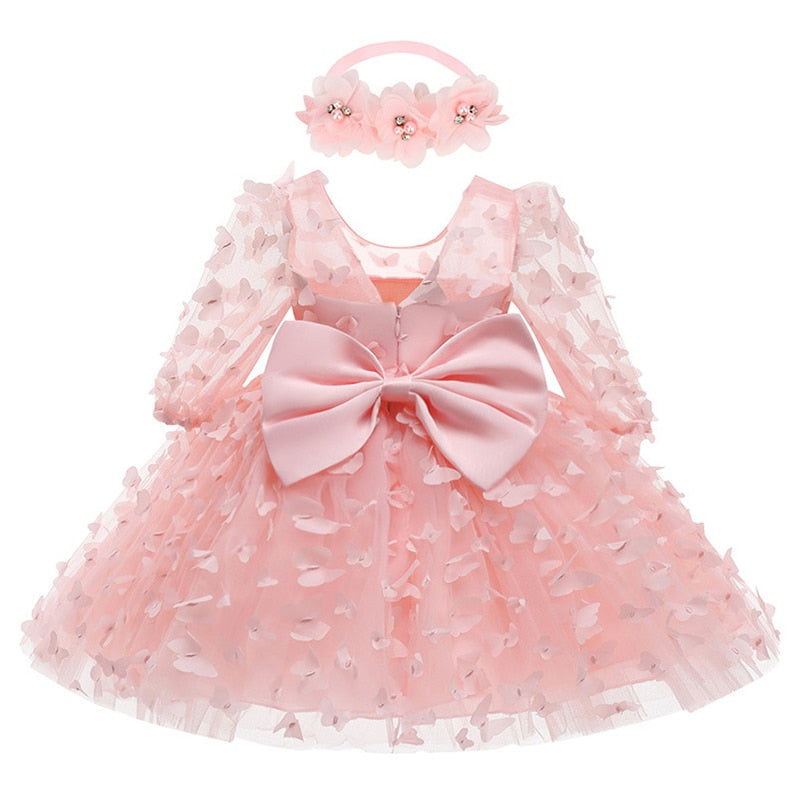 Kleid für Baby-Mädchen Schmetterling