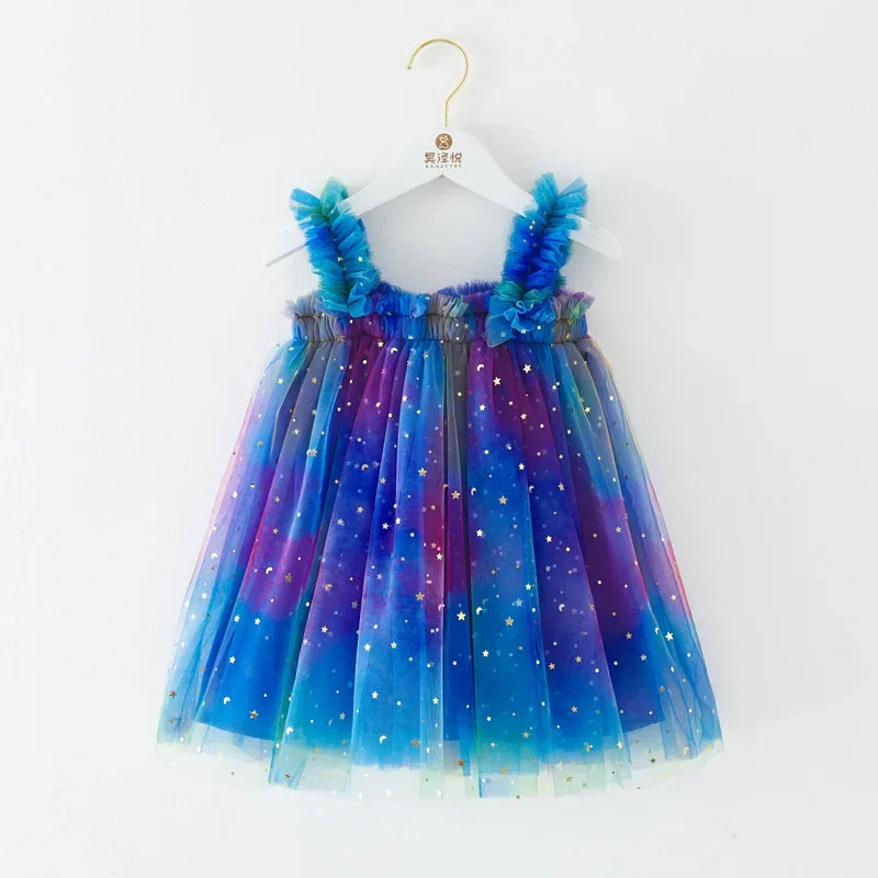 Vestido galaxy niña