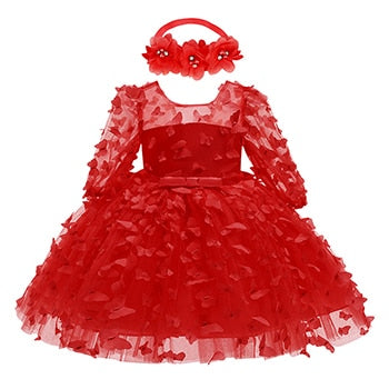 Kleid für Baby-Mädchen Schmetterling