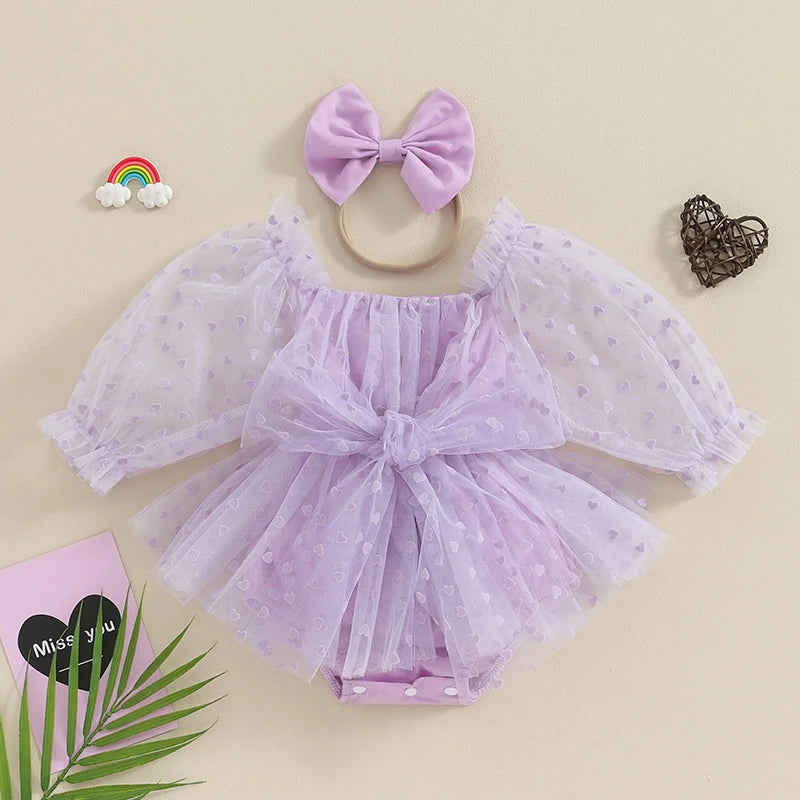 Strampelanzug Babykleid kleines Herz