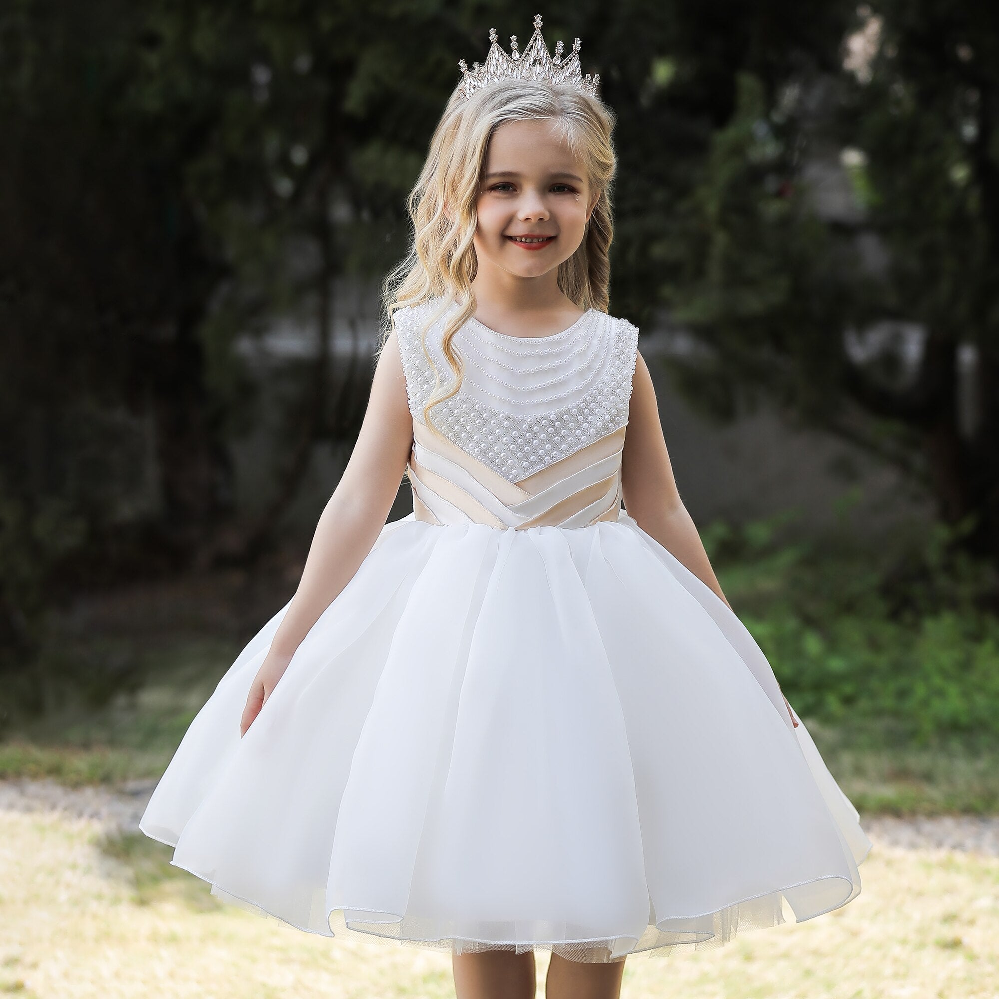 Vestido de ceremonia niña blanco