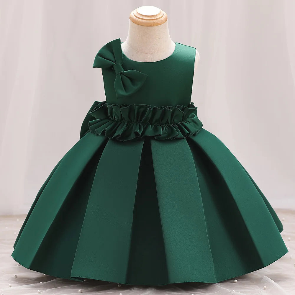 Elegante vestido formal de raso