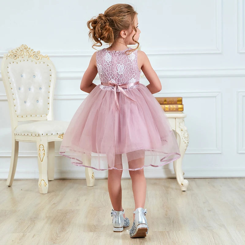 Vestido de dama de honor para niña