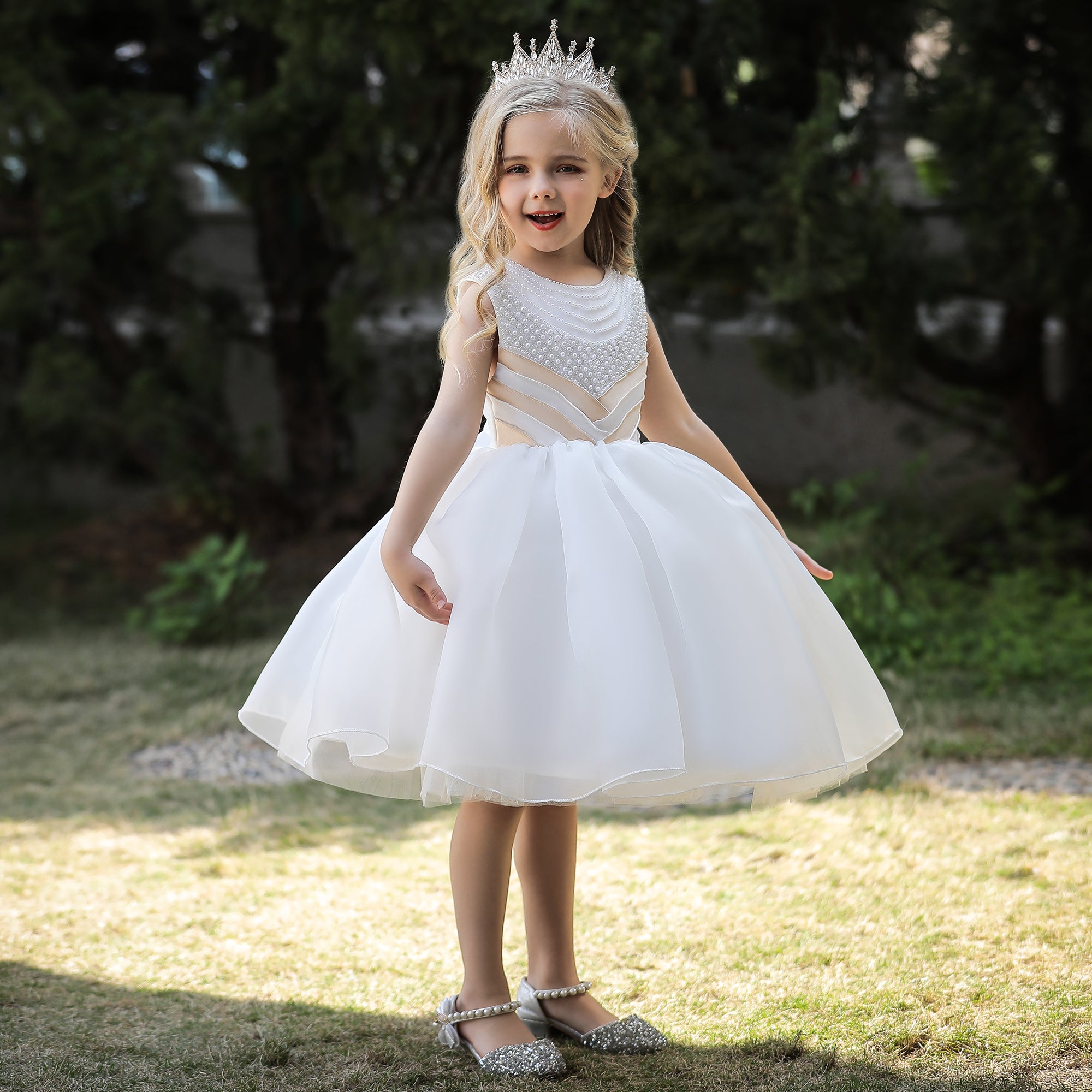 Vestido de ceremonia niña blanco