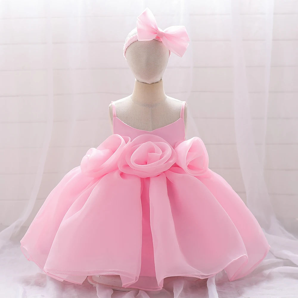 Vestido de cumpleaños para bebé rosie