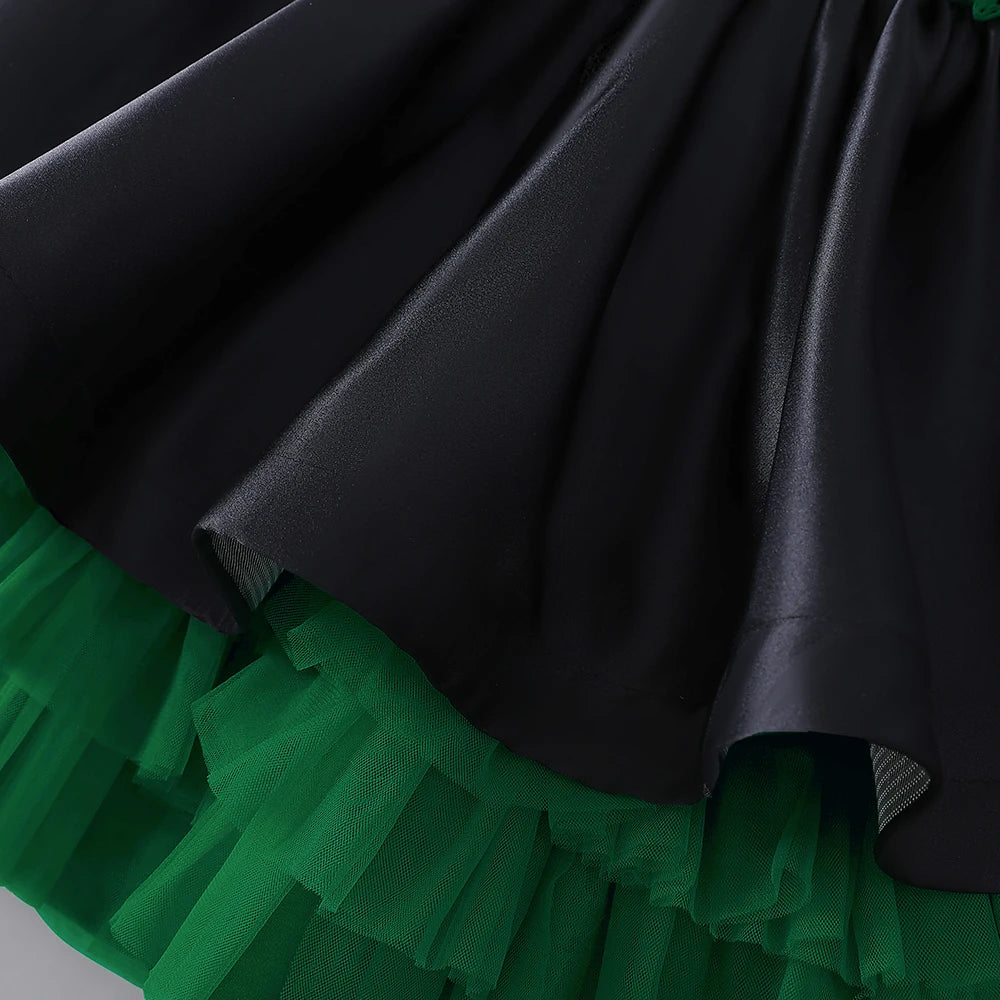 Vestido de bebé verde con manga