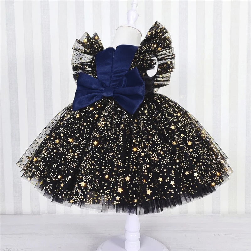 Vestido de estrella de Navidad para niña