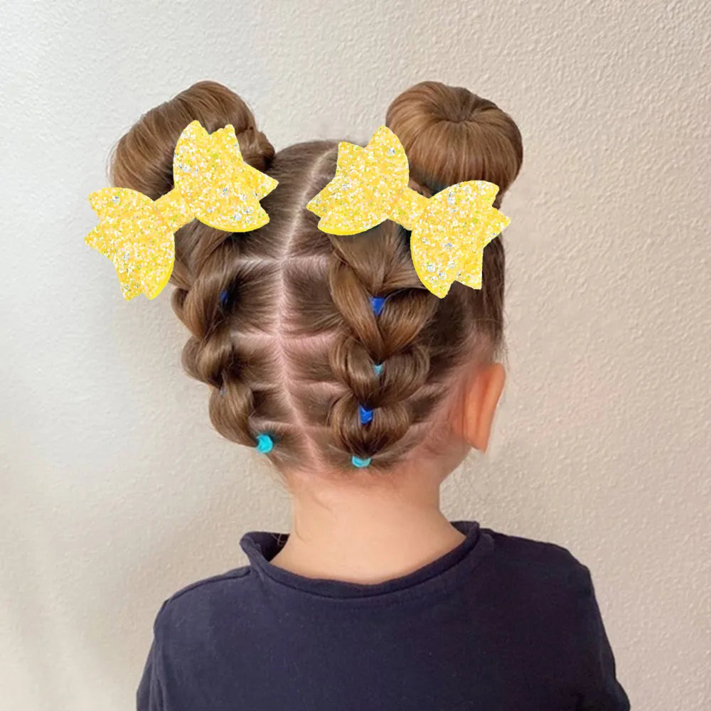 Set di 2 fermagli per capelli con papillon per bambini