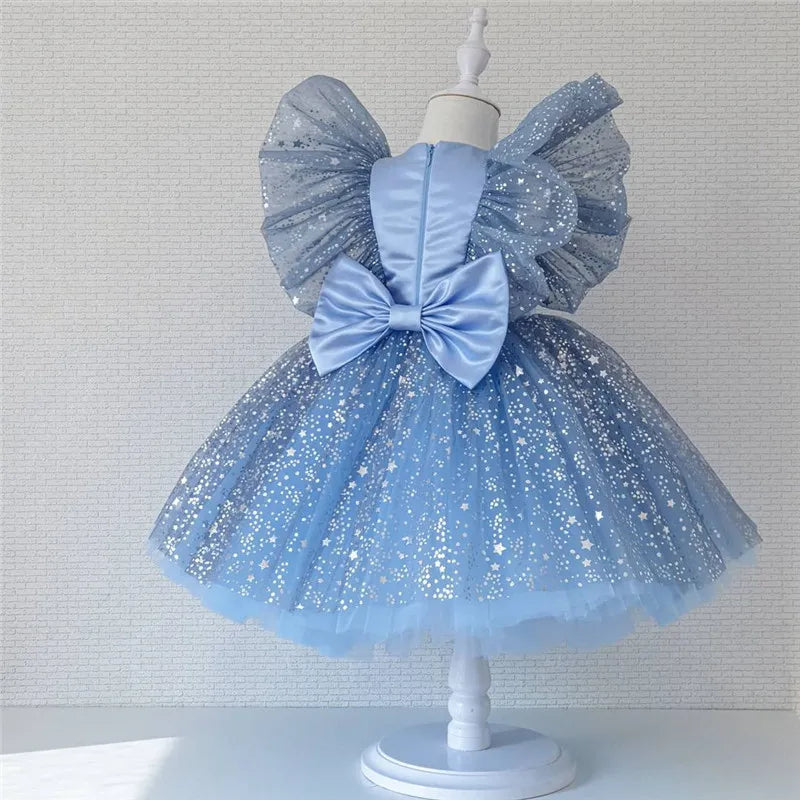 Vestido de estrella de Navidad para niña