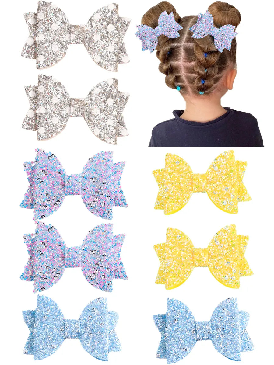 Set di 2 fermagli per capelli con papillon per bambini