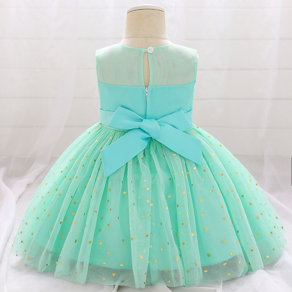 Vestido de princesa con falda de lentejuelas